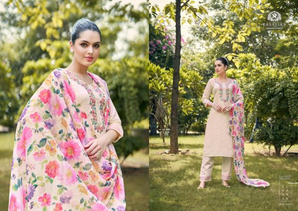 Rasalika Pastels Viscose Silk Top Bottom With Dupatta